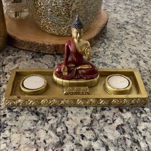 Buddha candle plate